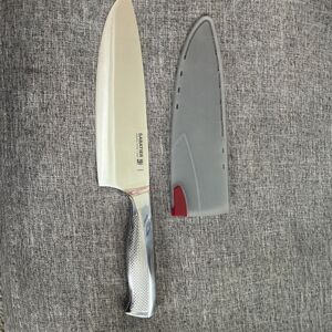 Sabatier 8" Chef's Knife with Edgekeeper Self Sharpening Sheath Stainless Steel